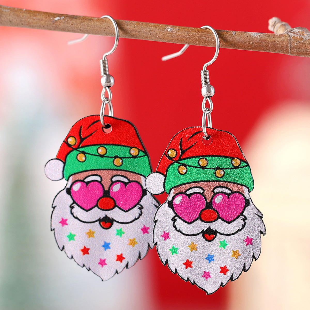 Funny Santa Claus Pendant Earrings
