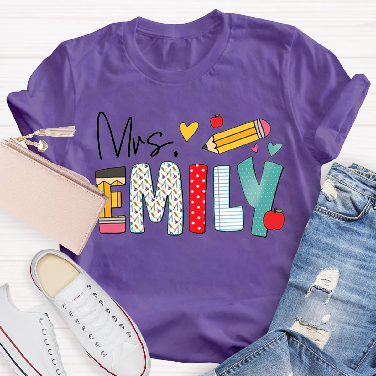 Personalized Name Art Pencil T-Shirt