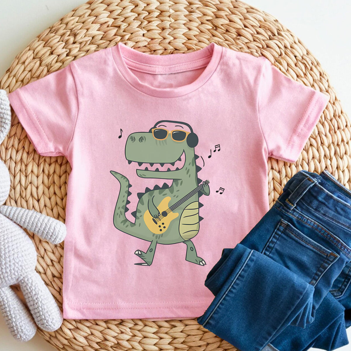 Music Dinosaur Toddler T-shirts