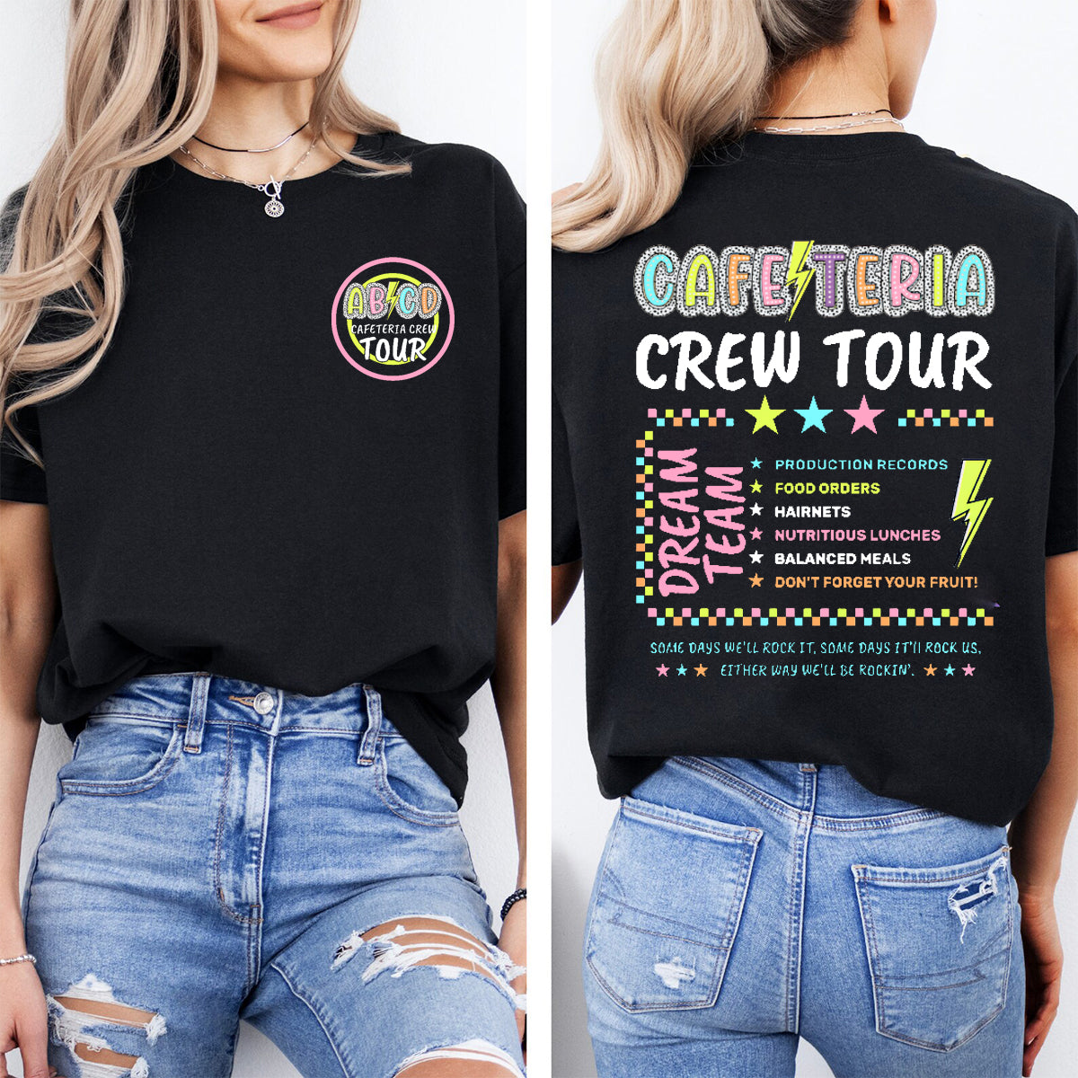Cafeteria Crew Tour Double Printed T-shirt