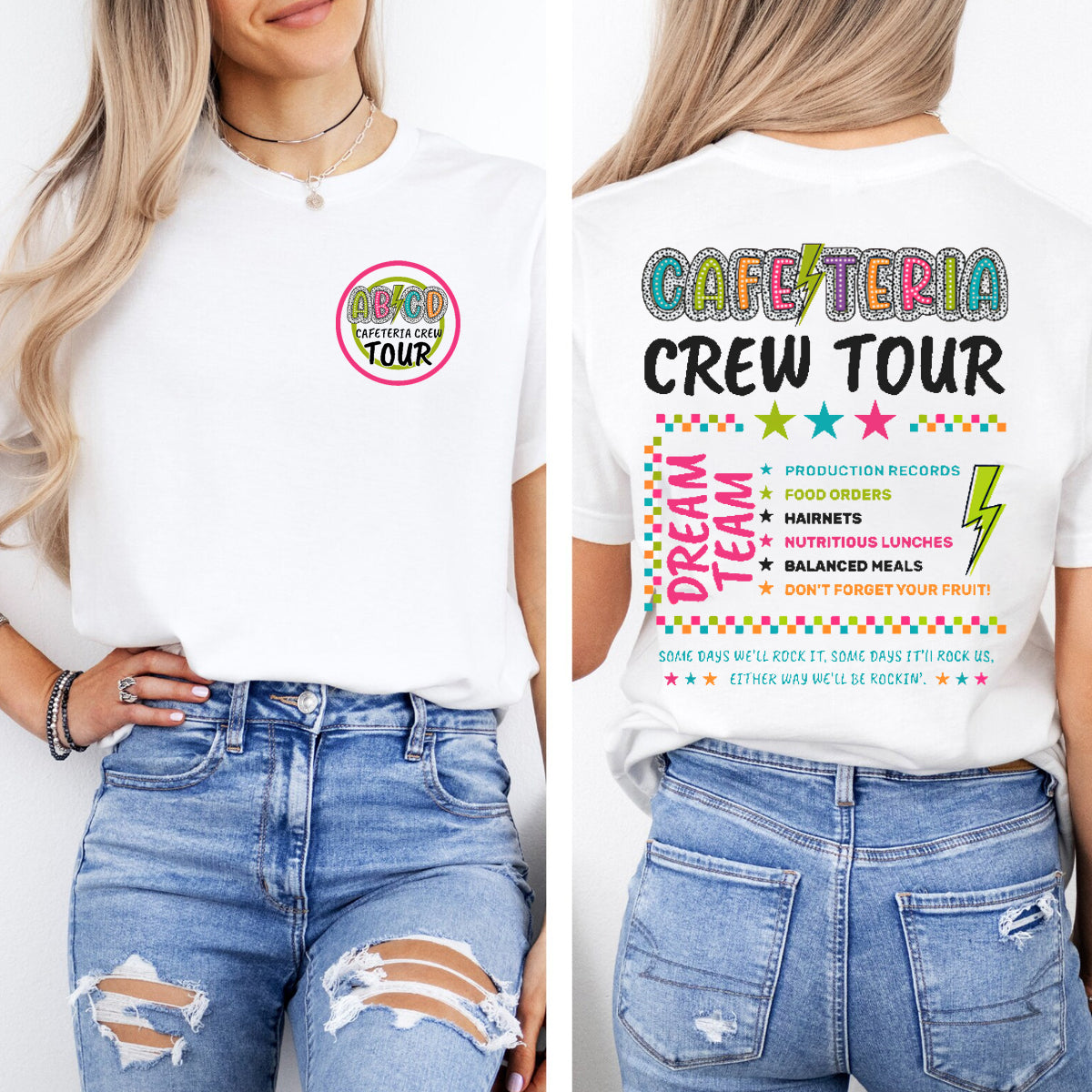 Cafeteria Crew Tour Double Printed T-shirt