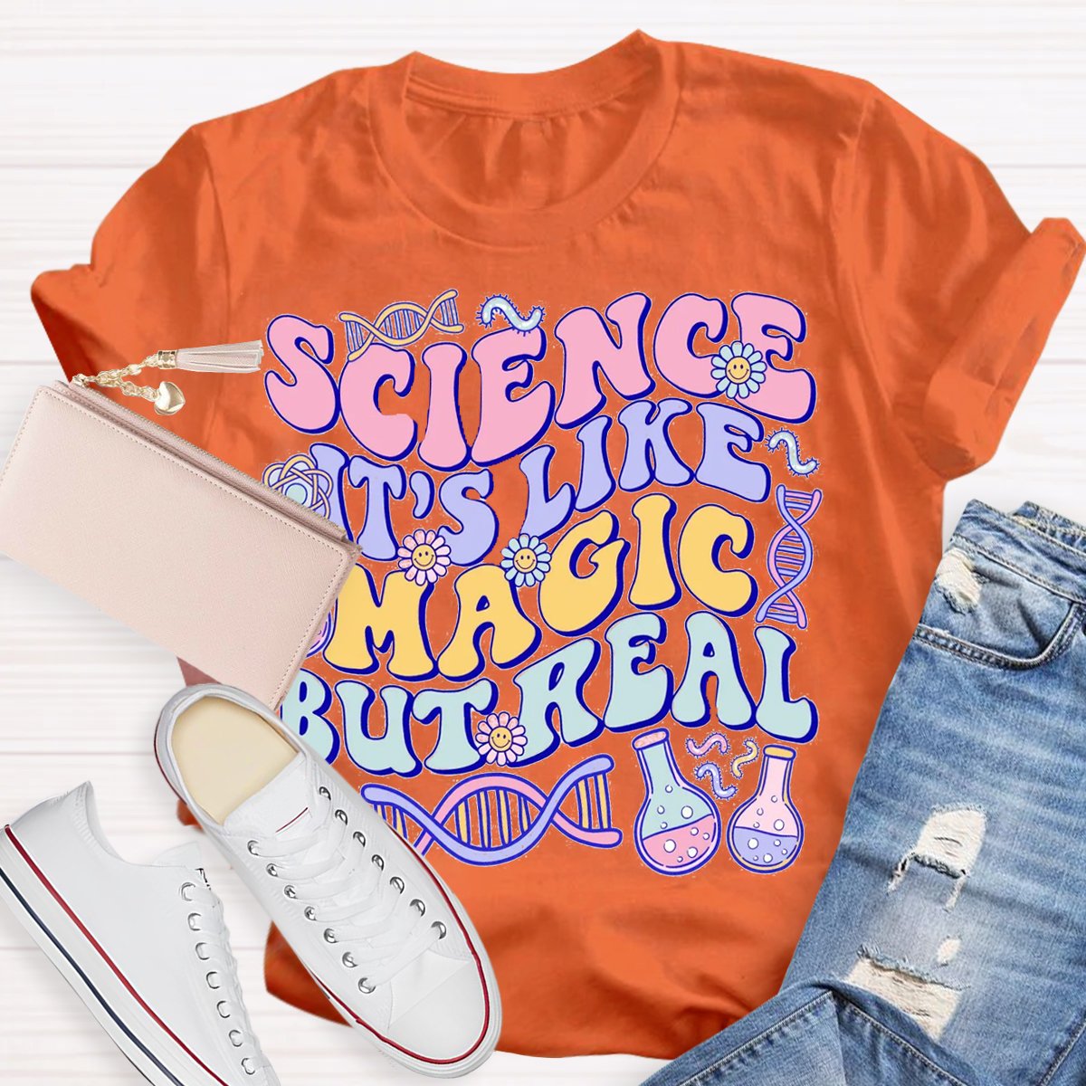 Science Like Magic But Real Science Teacher Shirt