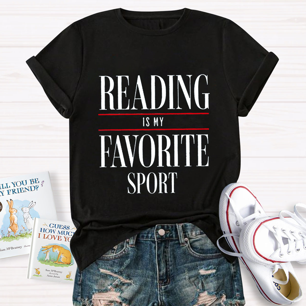 Reading Is My Favorite Sport Teacher T-Shirt