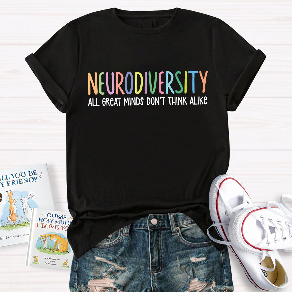 Neurodiversity All Great Minds Don't Think Alike T-Shirt