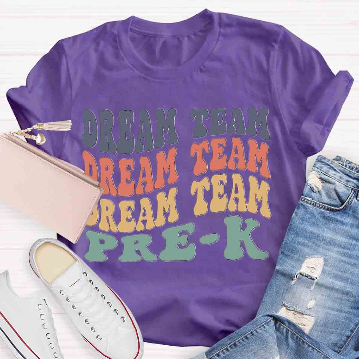 Personalized Grade Dream Team Color Block T-Shirt