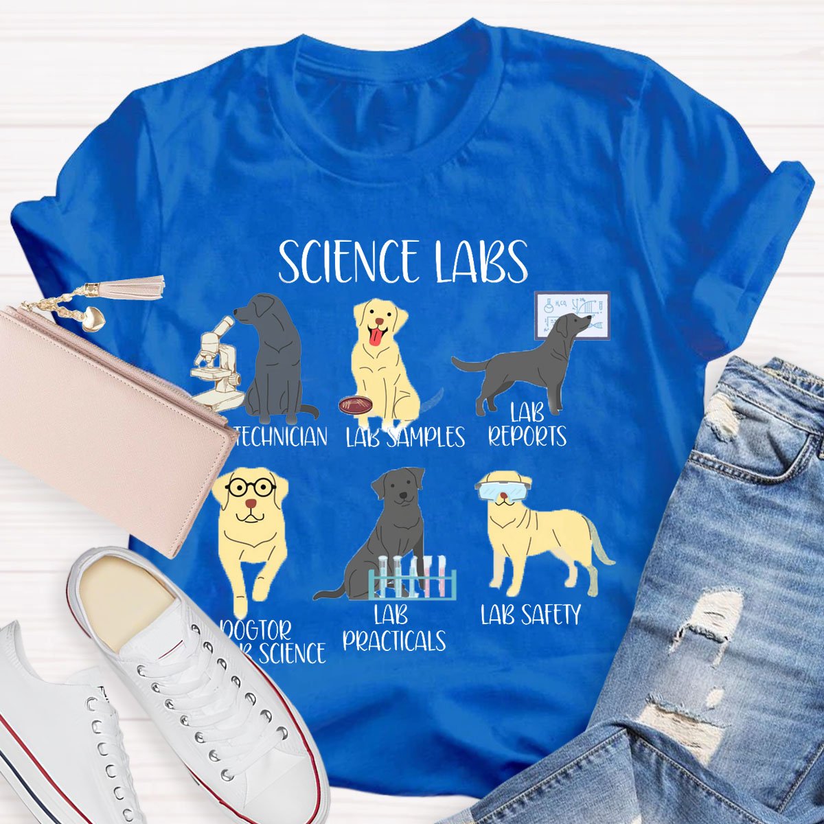 Cute Science Teacher Lab Dog Lover Shirt