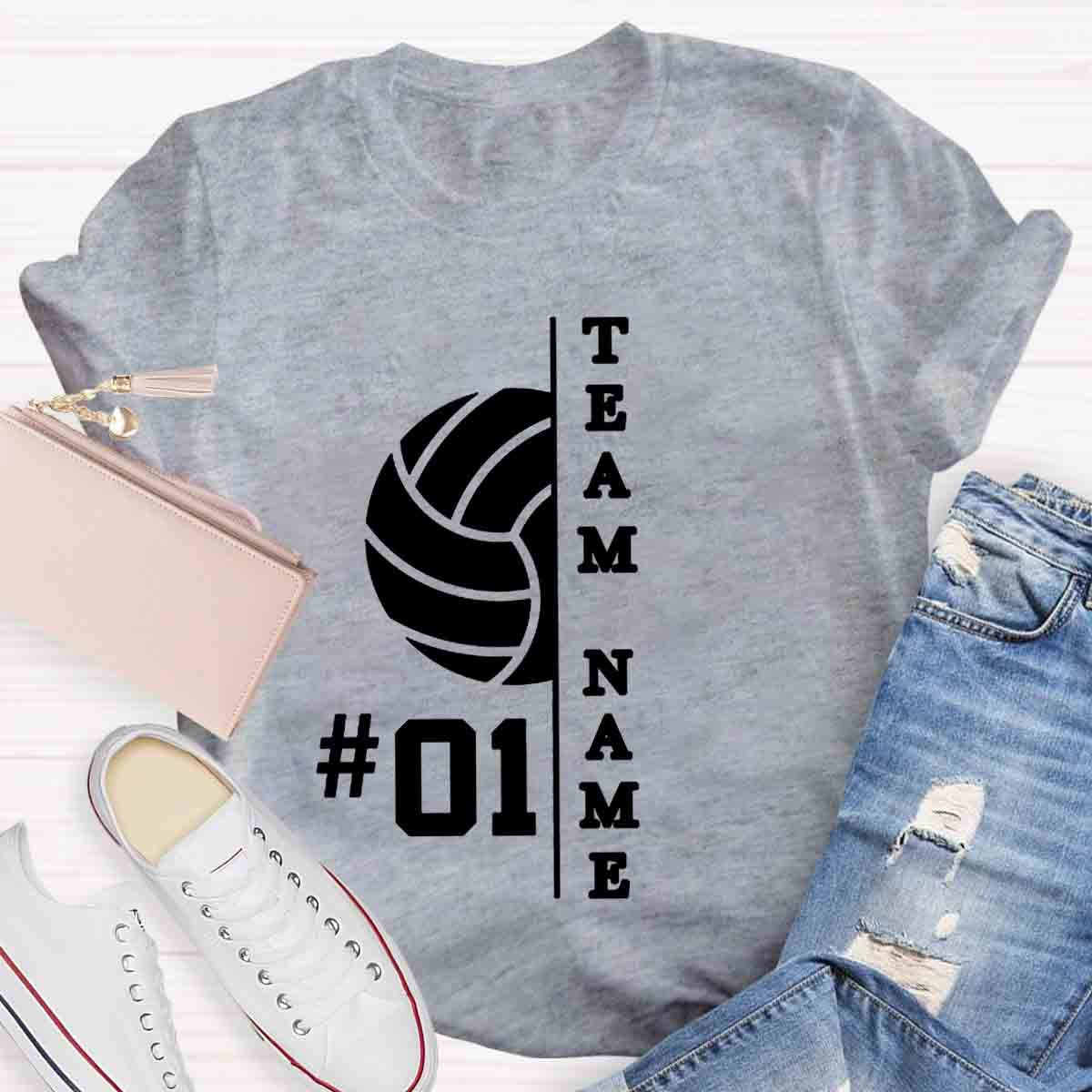Personalized Team Name And Number T-Shirt
