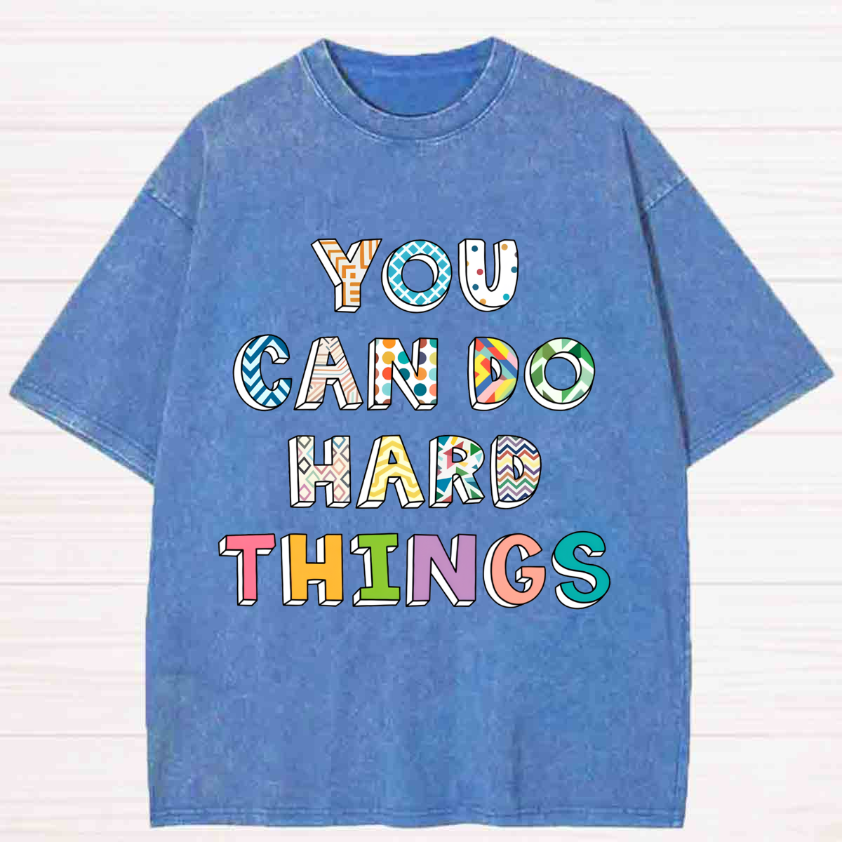 You Can Do Hard Thing Washed T-shirt