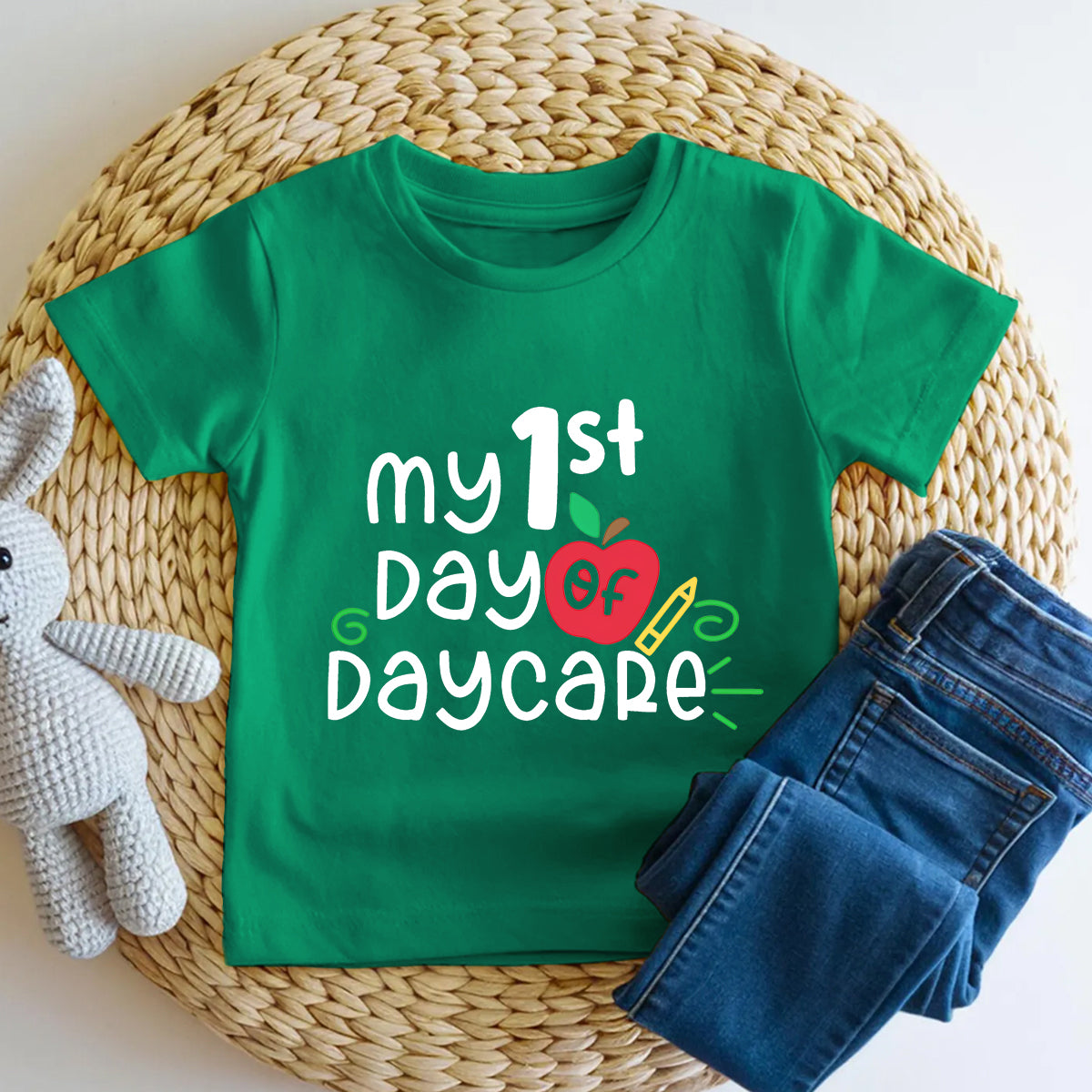 Personalized Grade My 1st Day Of Daycare Toddler T-shirts