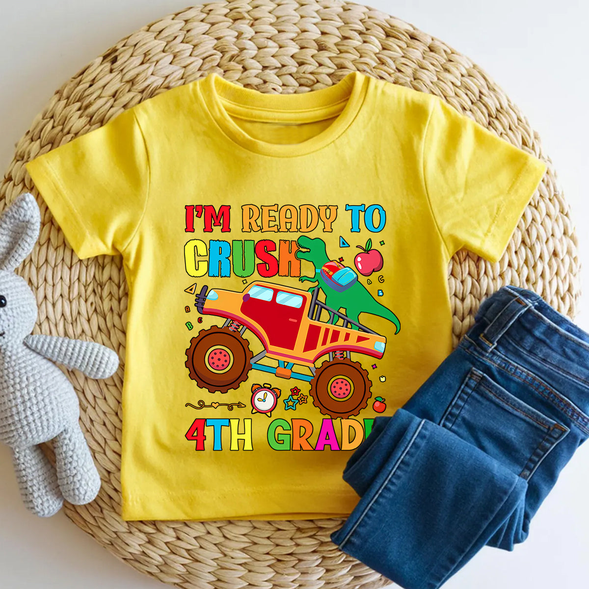 Personalized Grade I'M Ready To Crush 4th Grade Toddler T-shirts