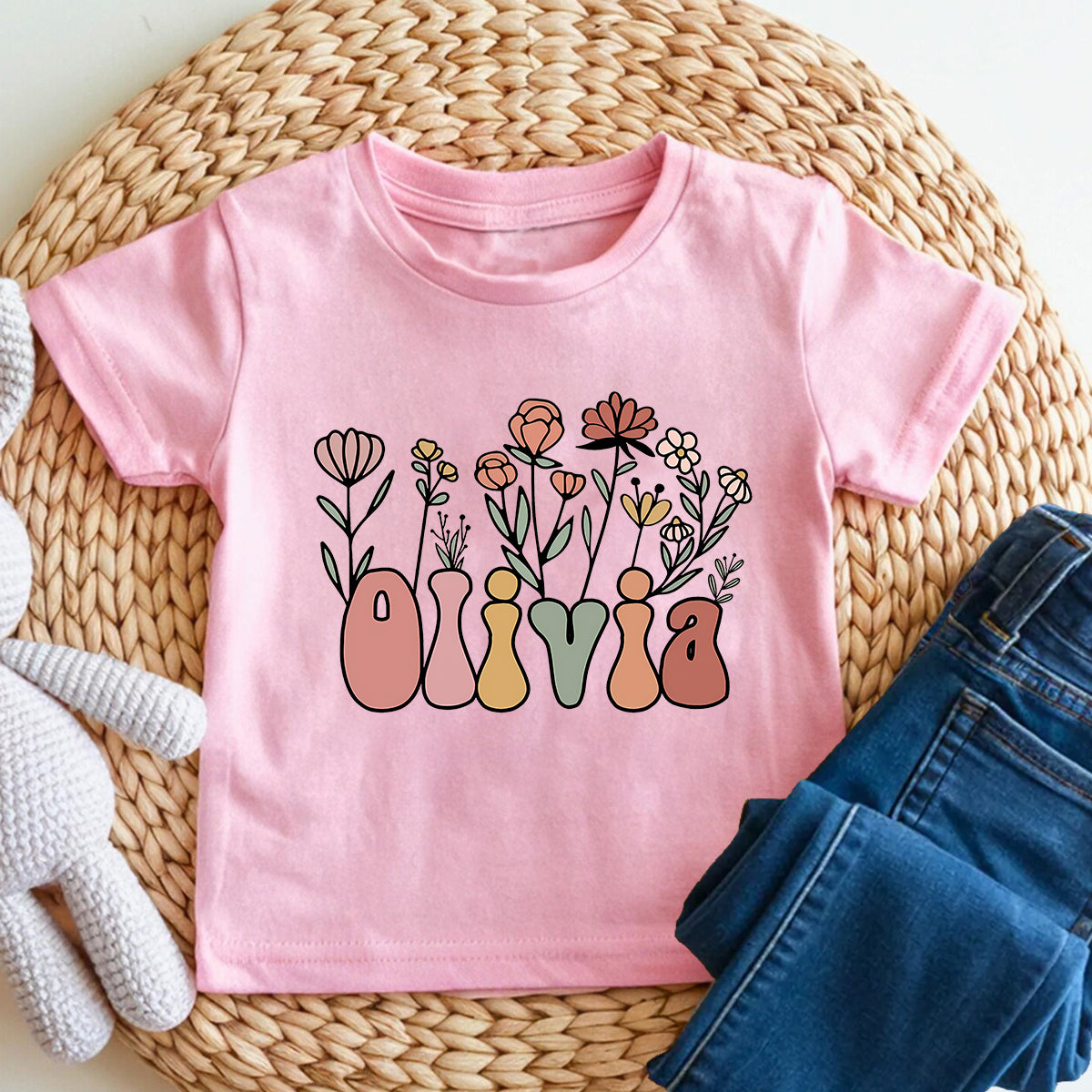 Personalized Name Growing In Kindergarten Toddler T-shirts