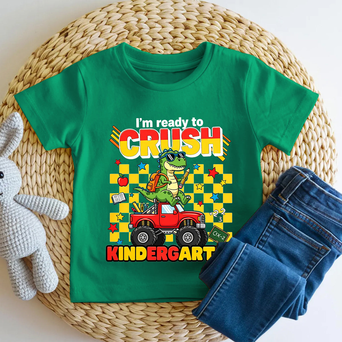 Personalized Grade I'M Ready To Crush Kindergarten Toddler T-shirts