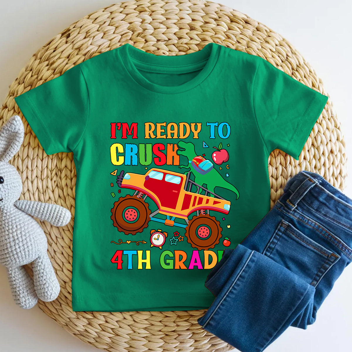 Personalized Grade I'M Ready To Crush 4th Grade Toddler T-shirts
