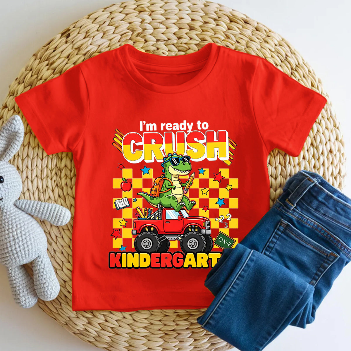 Personalized Grade I'M Ready To Crush Kindergarten Toddler T-shirts