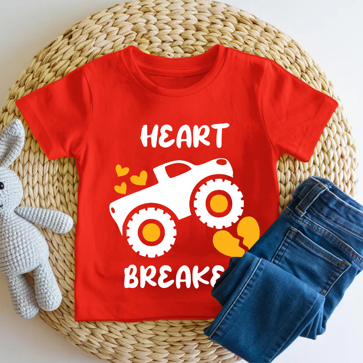 Heart Breaker Retro Valentine'S Day Design Toddler T-shirts
