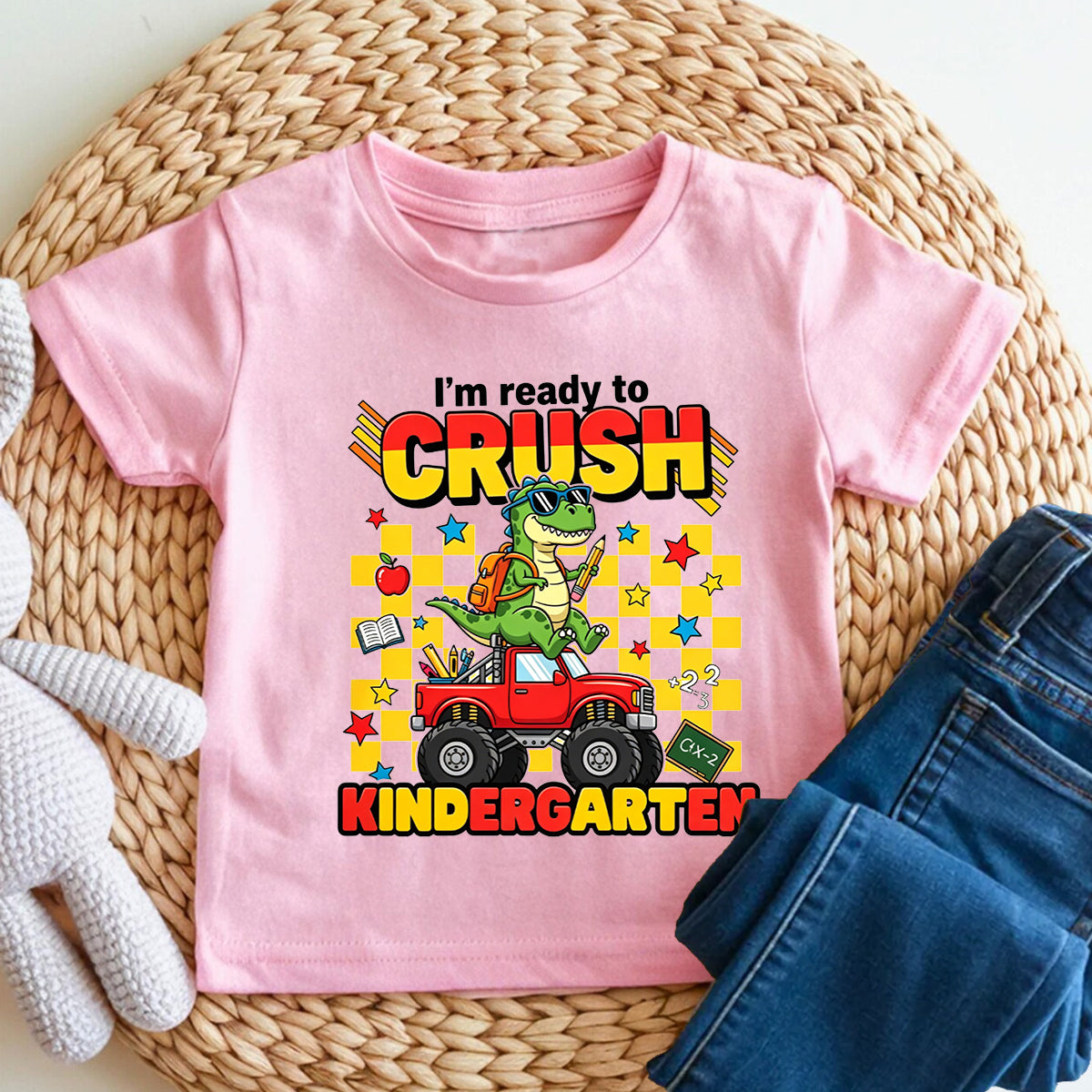 Personalized Grade I'M Ready To Crush Kindergarten Toddler T-shirts