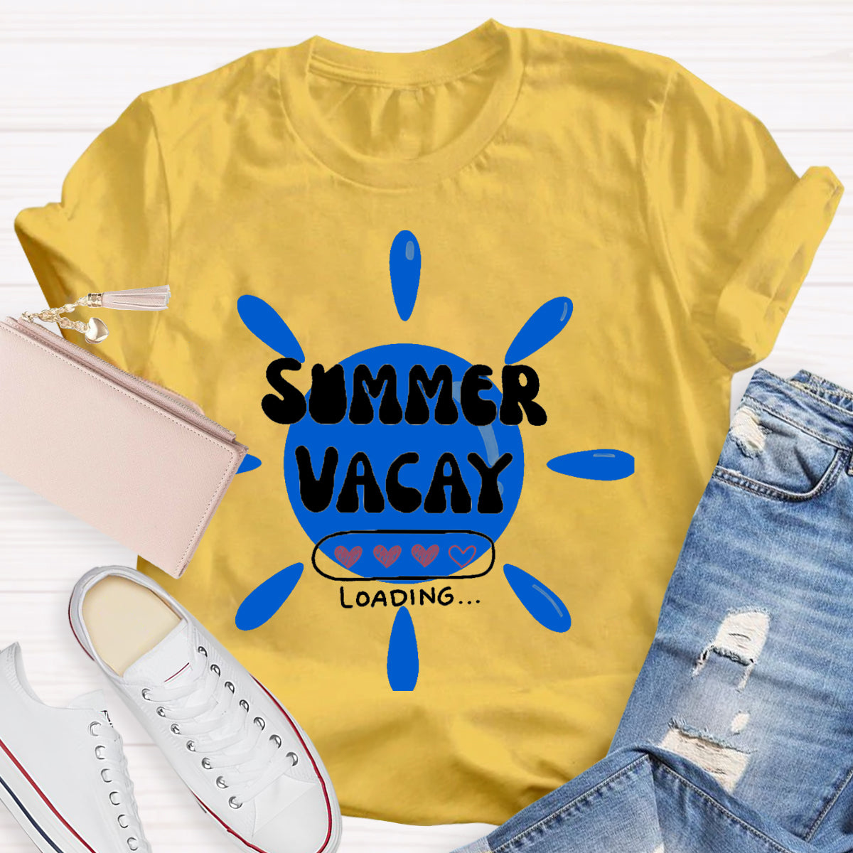 Summer Vacay Loading Teacher T-Shirt
