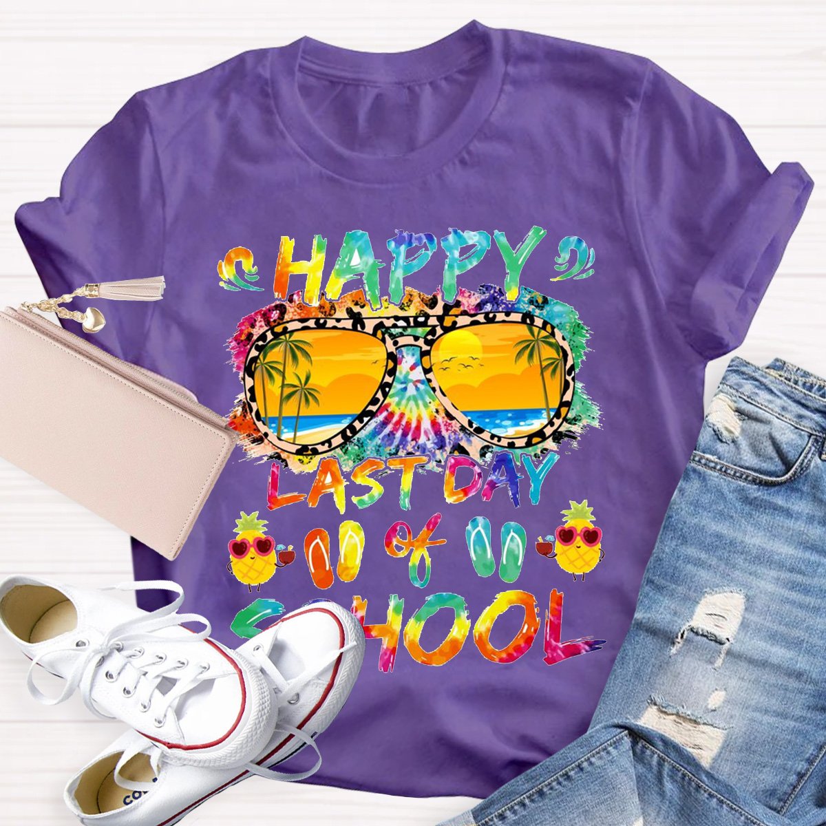 Happy Last Day Of School Teacher Graphic Shirt