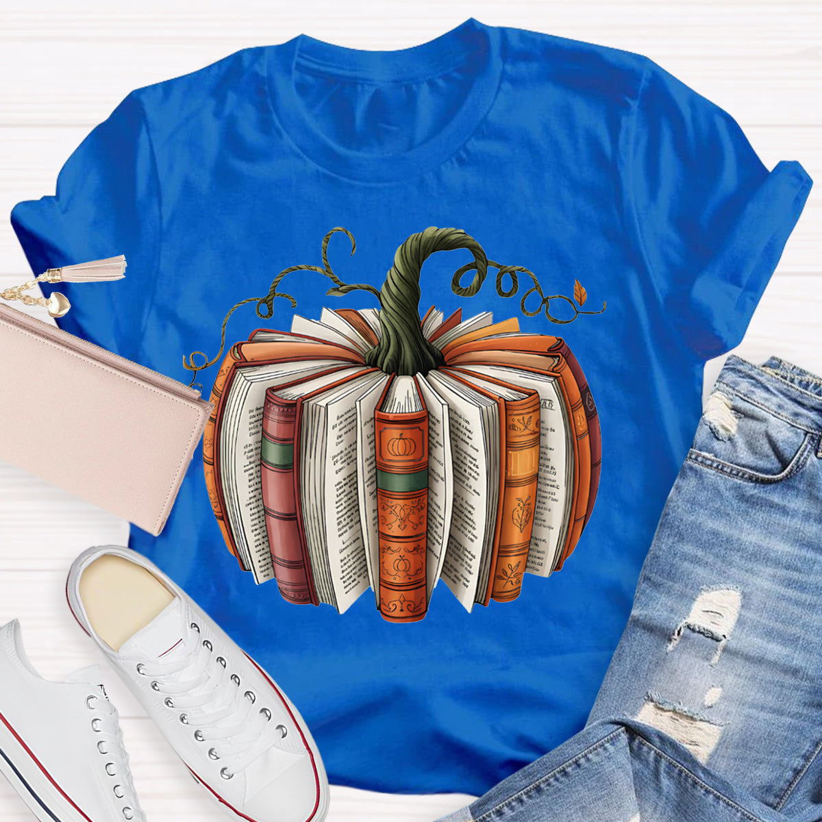 Pumpkin Books Halloween T-shirt