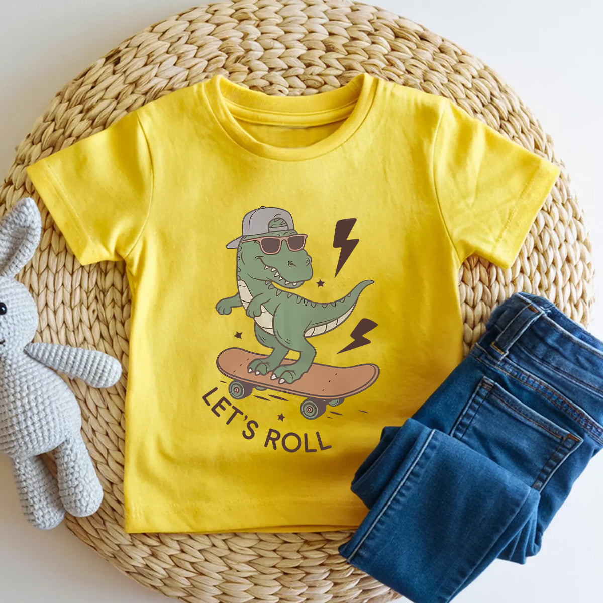 Let's Roll Dinosaur Toddler T-shirts
