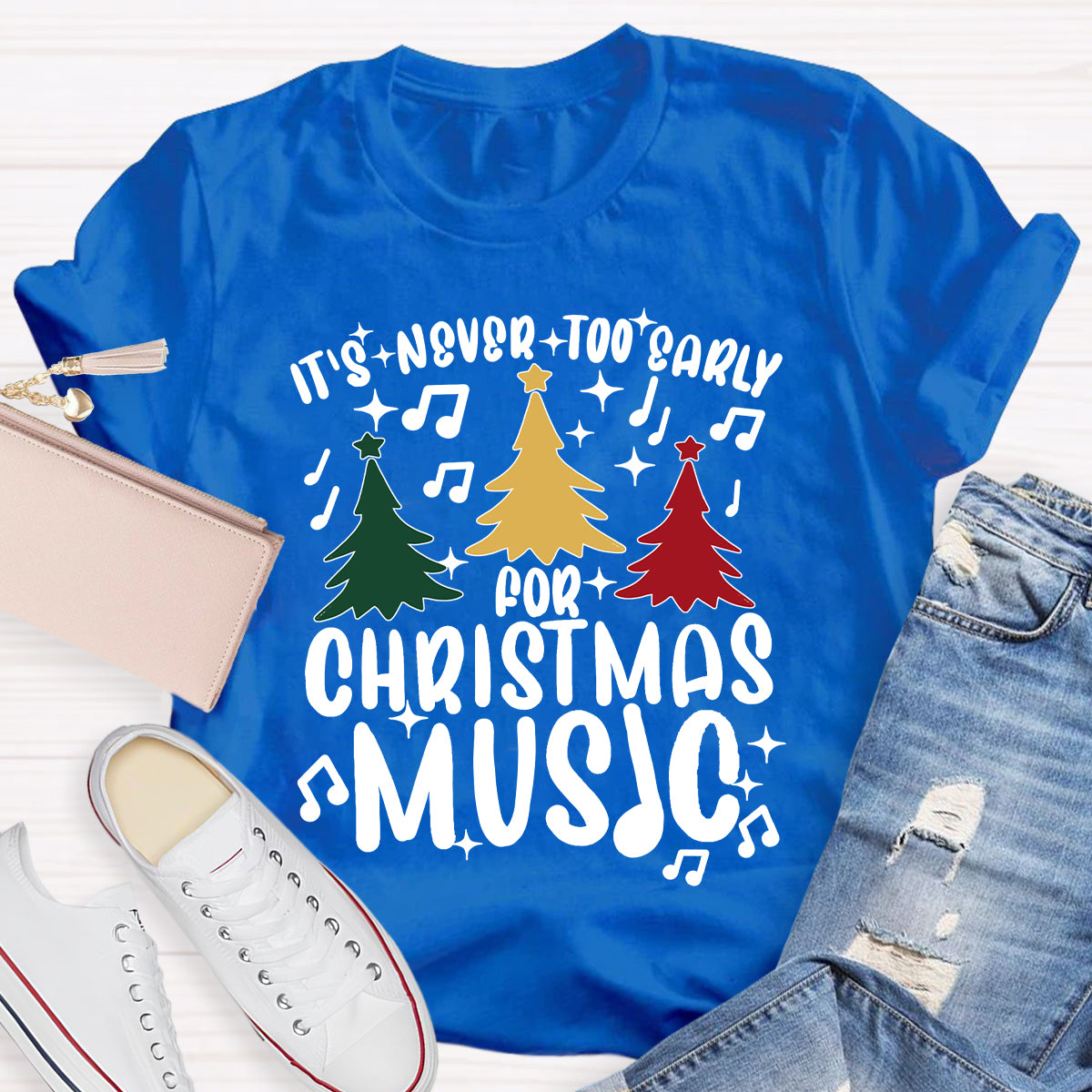 It's Never Too Early for Christmas Music Teacher T-Shirt