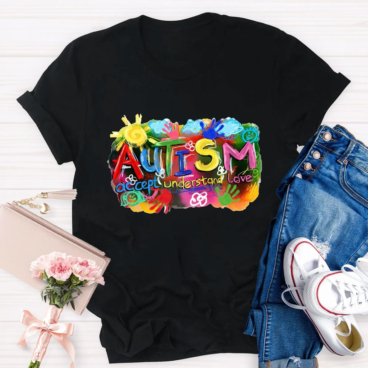 Autism Accept Understand Love Teacher T-shirt