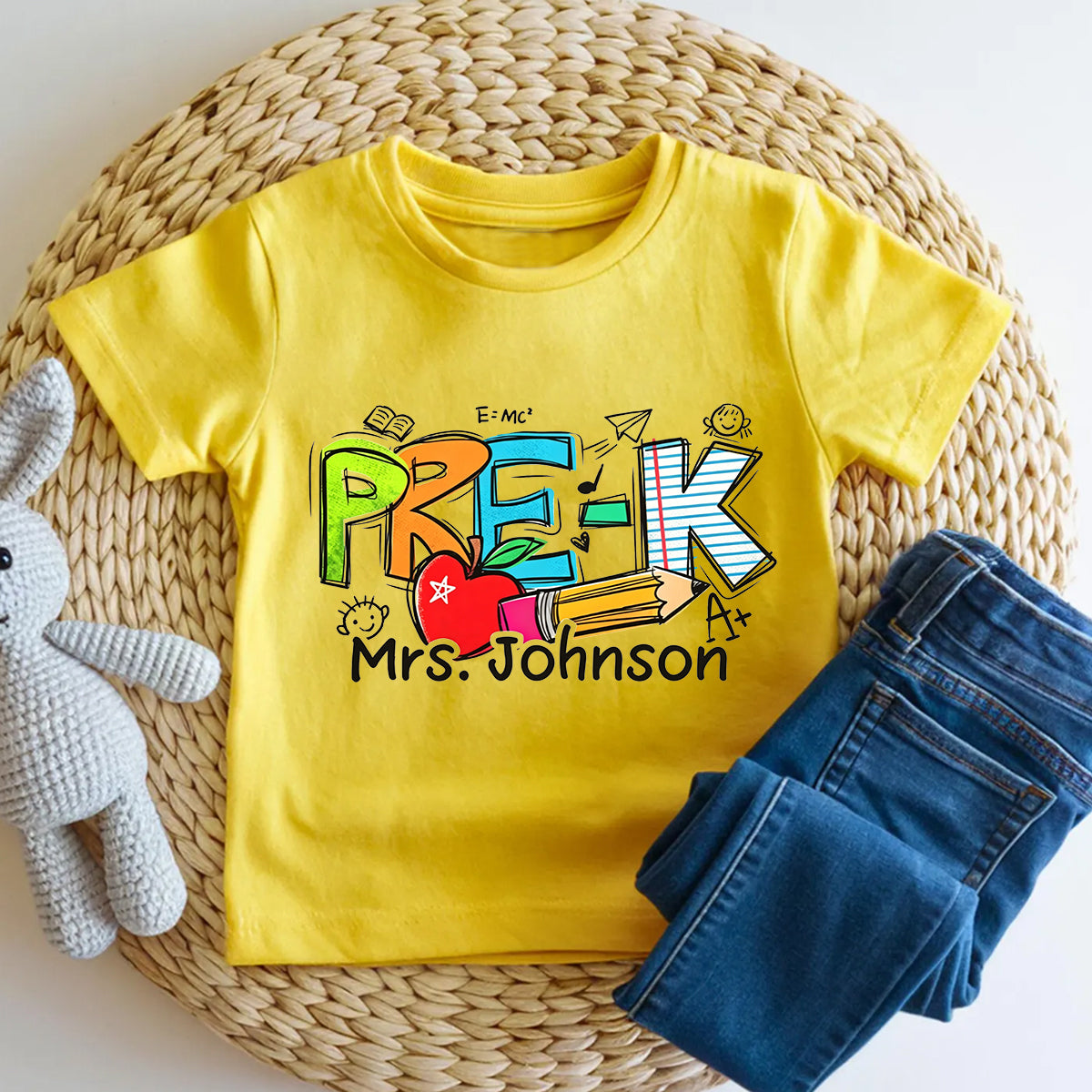 Personalized Name And Grade My Pre-K Classroom Toddler T-shirts
