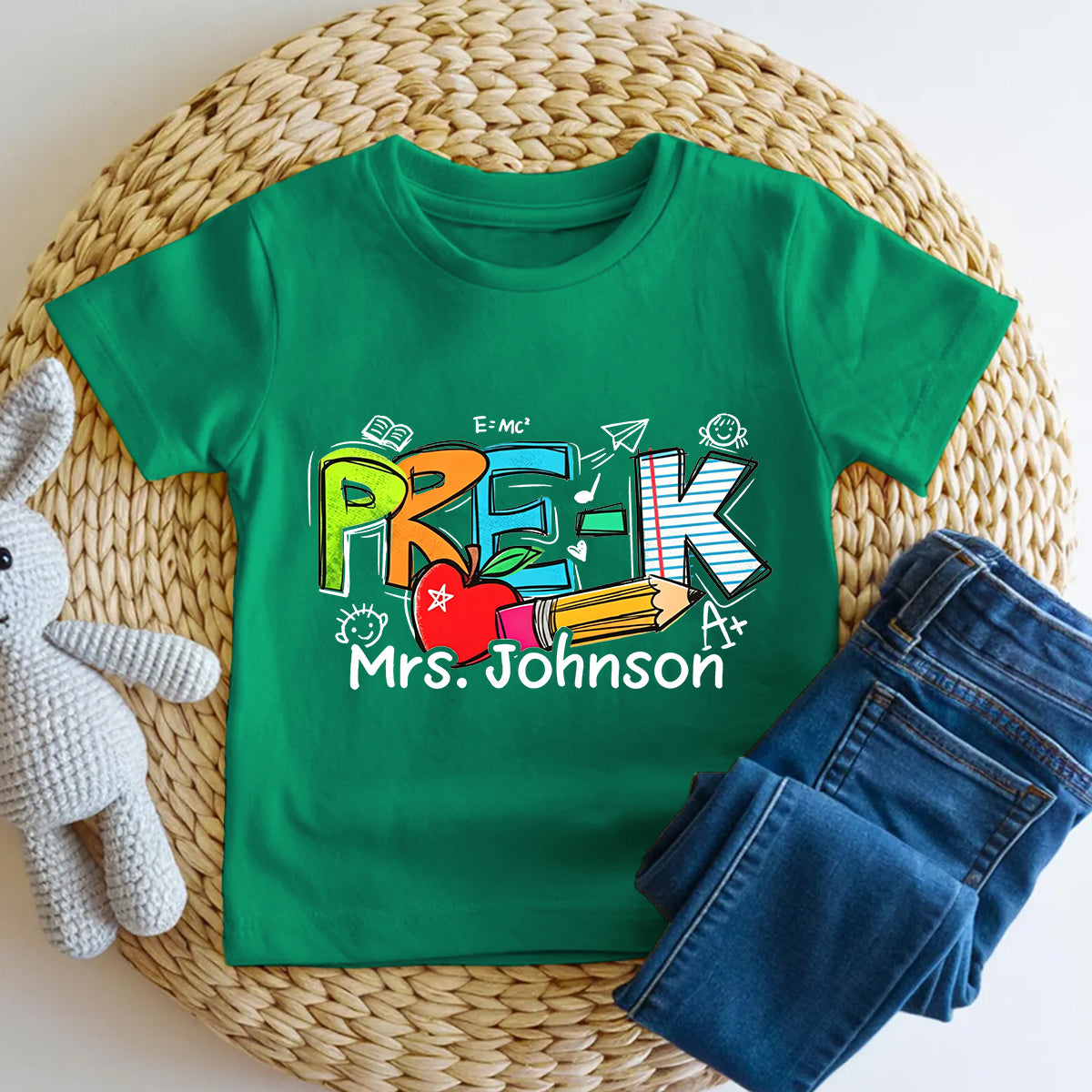 Personalized Name And Grade My Pre-K Classroom Toddler T-shirts