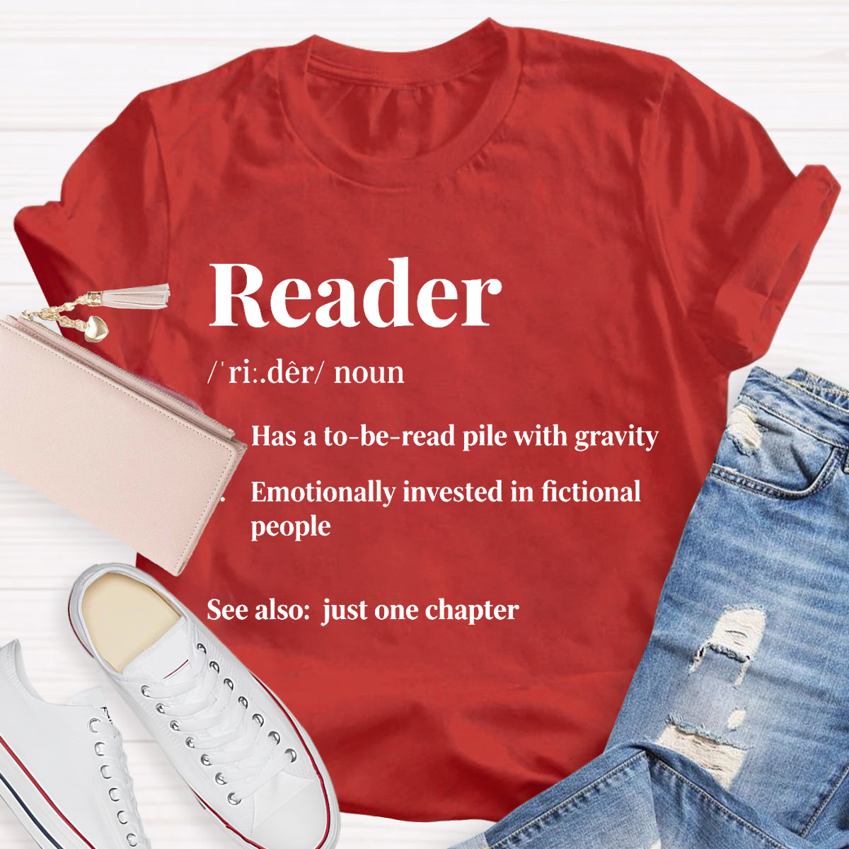 Reader Has A To Be Read Pile With Gravity Teacher T-shirt