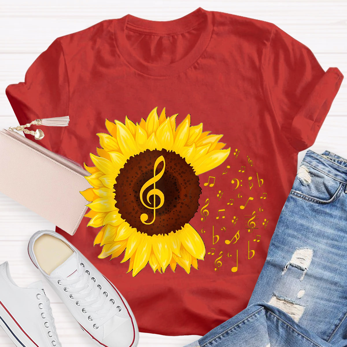 Music Gives Sunflowers The Rhythm Of Their Soul T-shirt