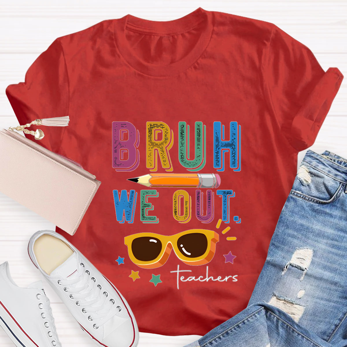 Bruh We Out Teachers T-Shirt
