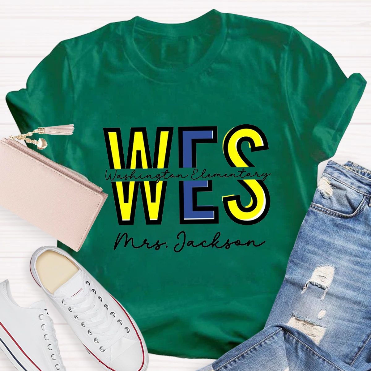 Personalized School And Teachers Name T-Shirt