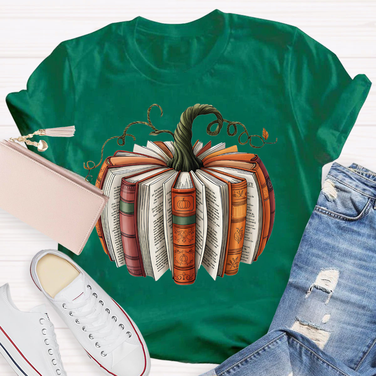 Pumpkin Books Halloween T-shirt
