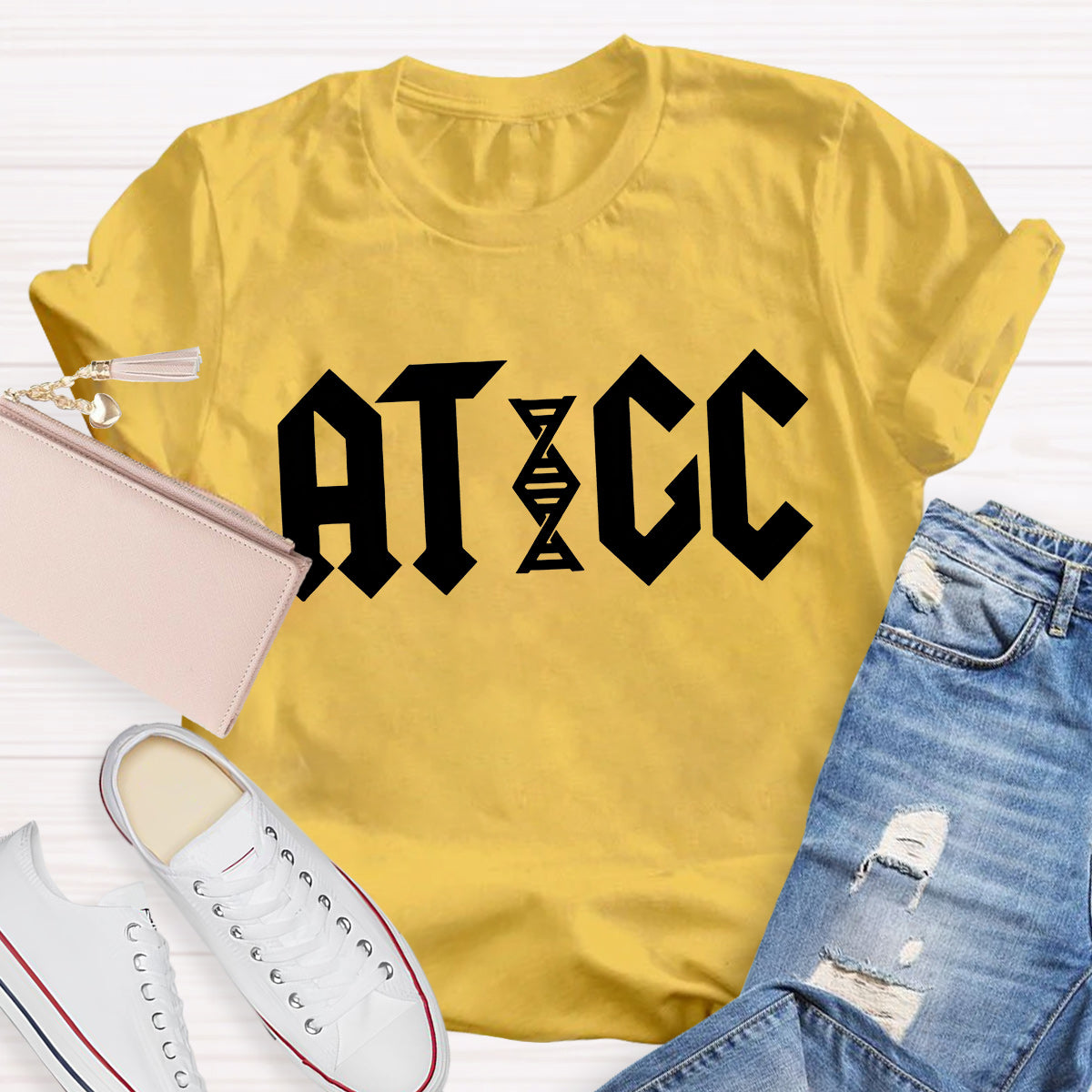ATGC Molecular Biology Genetics Teacher T-Shirt