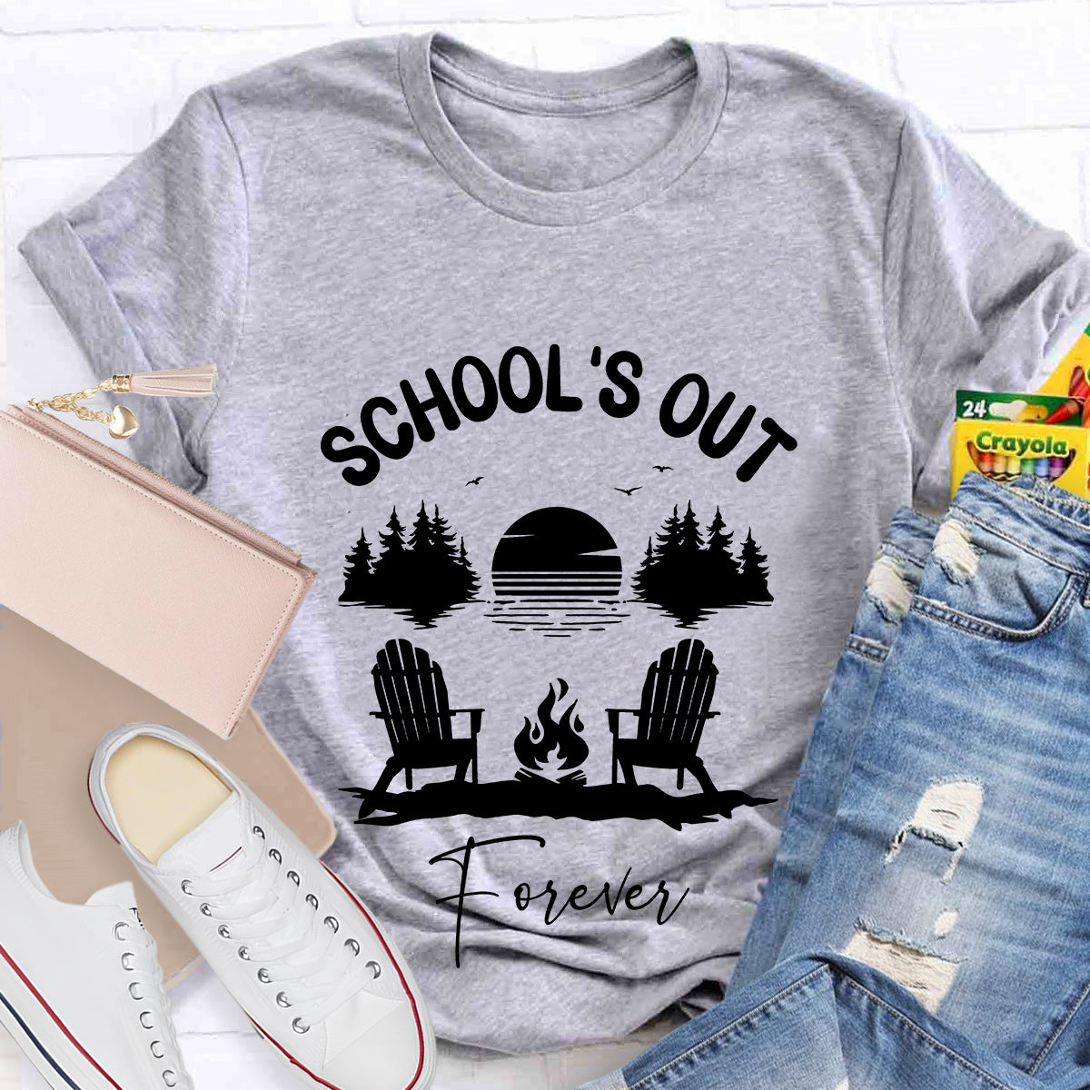 School‘s  Out Forever Teacher T-Shirt