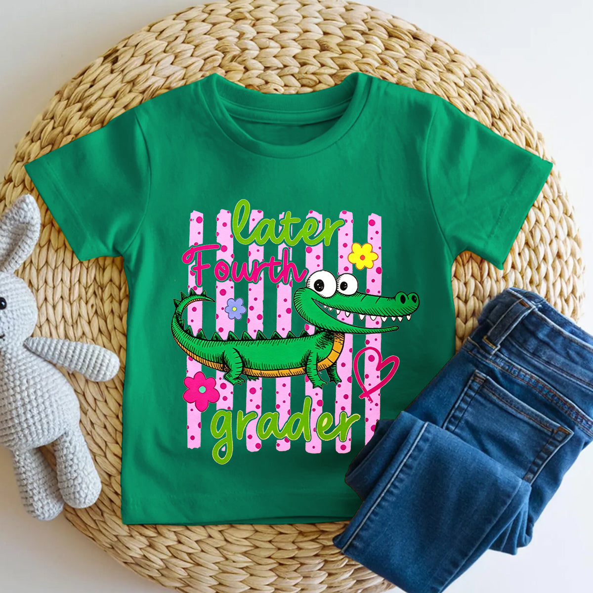Personalized Grade Later Fourth Grader Kindergarten Toddler T-shirts