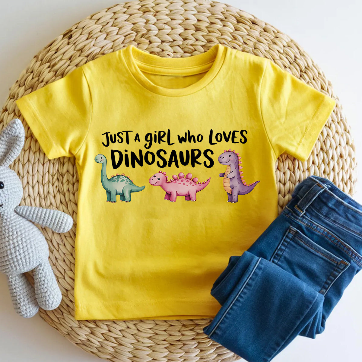 Just A Girl Who Loves Dinosaurs Toddler T-shirts