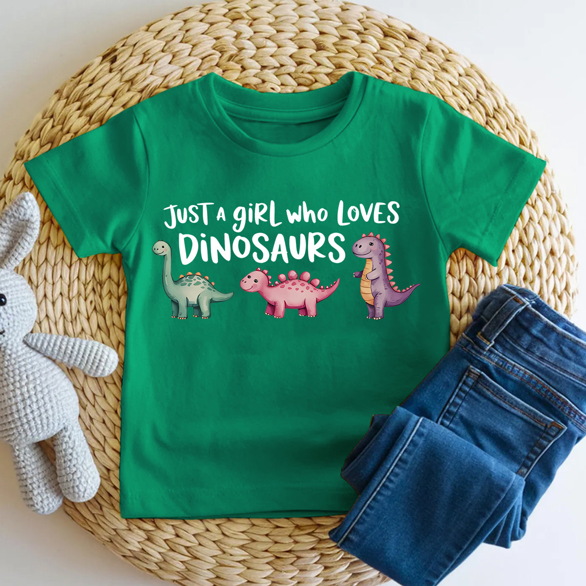 Just A Girl Who Loves Dinosaurs Toddler T-shirts