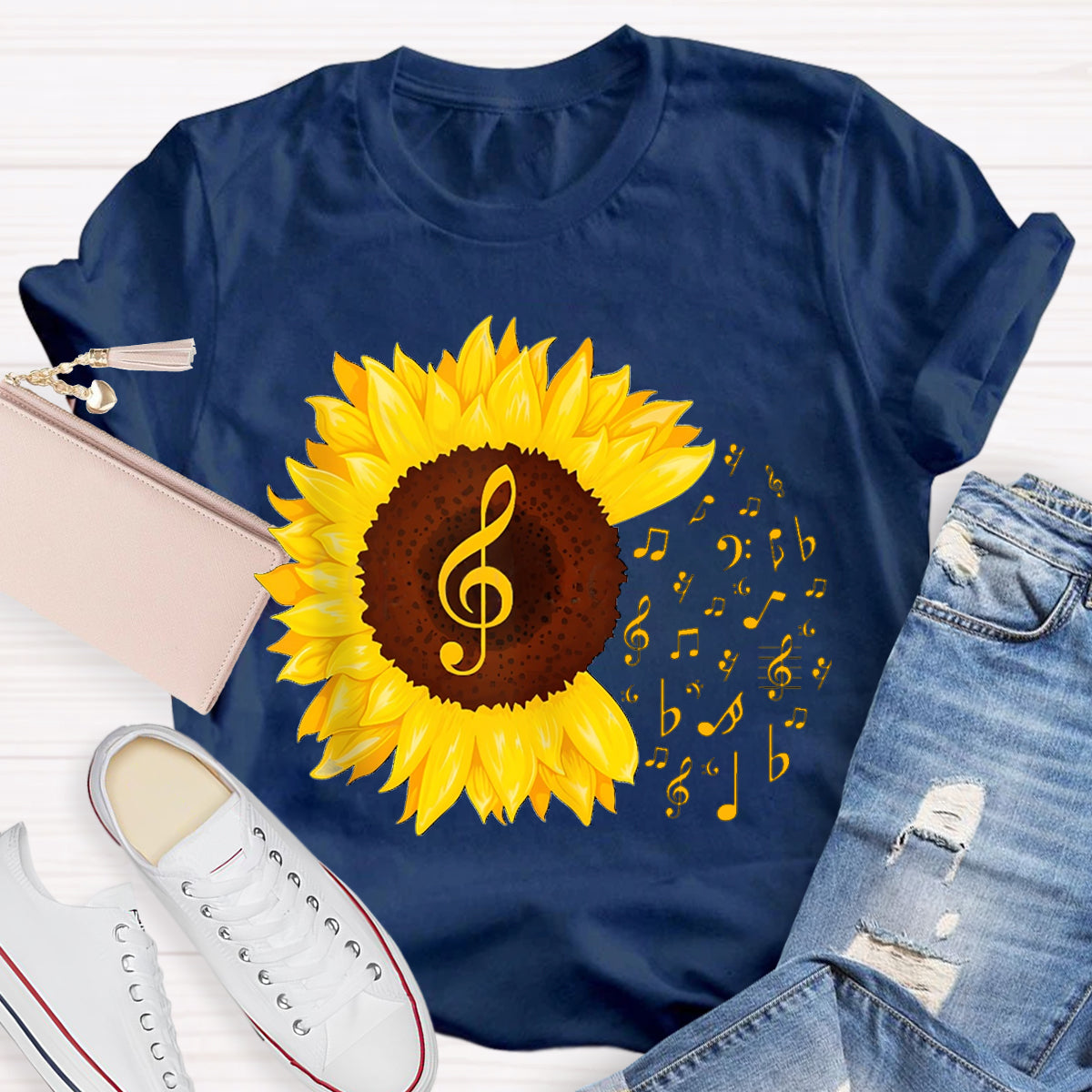 Music Gives Sunflowers The Rhythm Of Their Soul T-shirt
