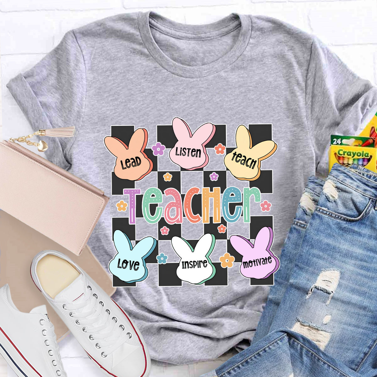 Teacher Of The Sweetest Bunnies Teacher T-Shirt