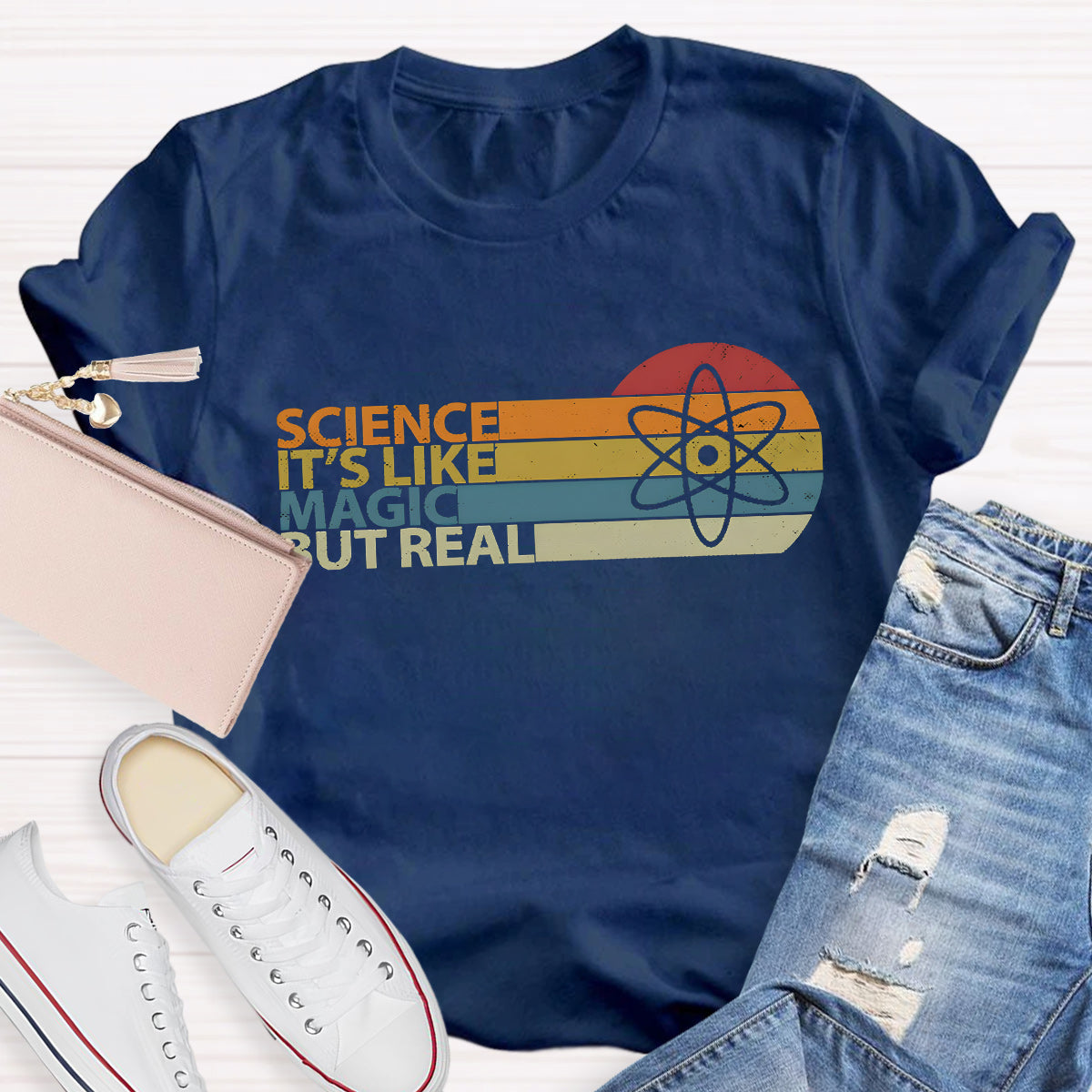 Science Is Like Magic But Real Teacher T-Shirt