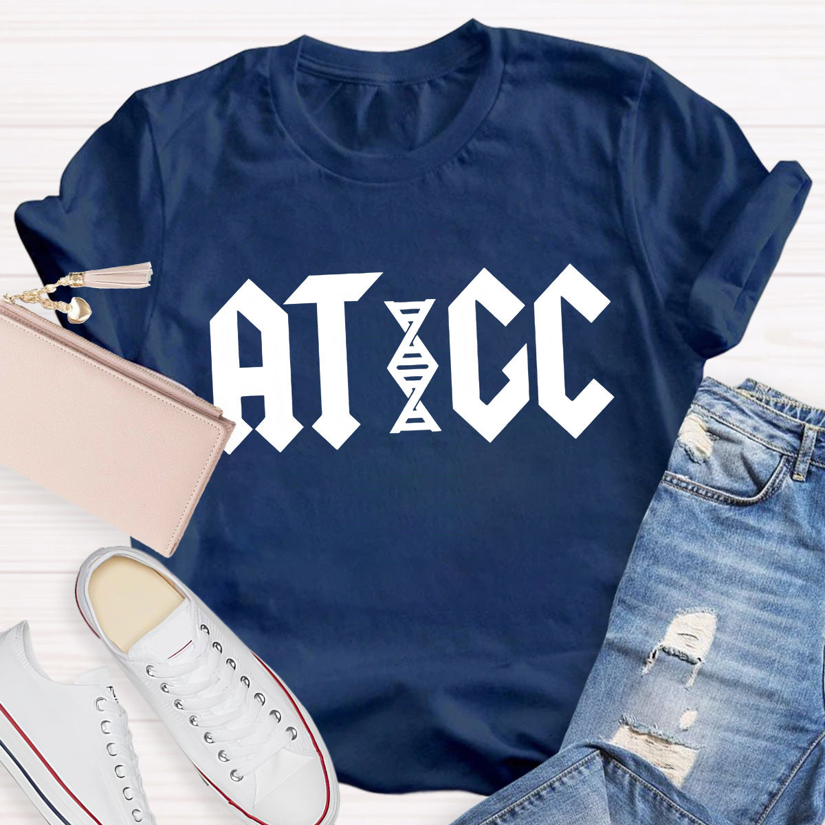 ATGC Molecular Biology Genetics Teacher T-Shirt