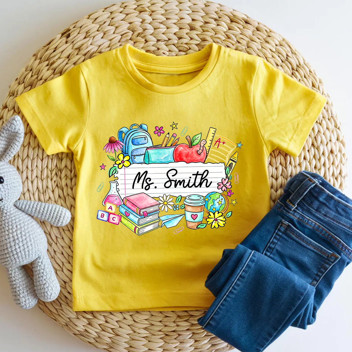 Personalized Name Growing Little Minds Every Day Toddler T-shirts