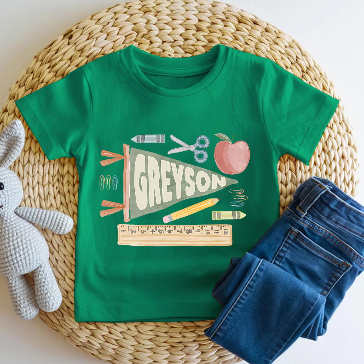 Personalized Name Kindergarten School Ready Toddler T-shirts