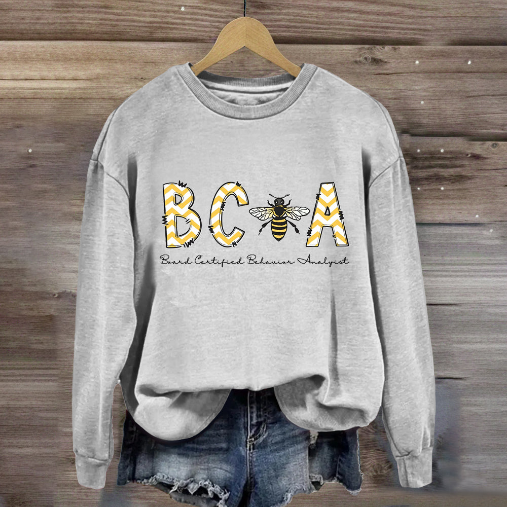 BCBA Board Certified Behavior Analyst Sweatshirt