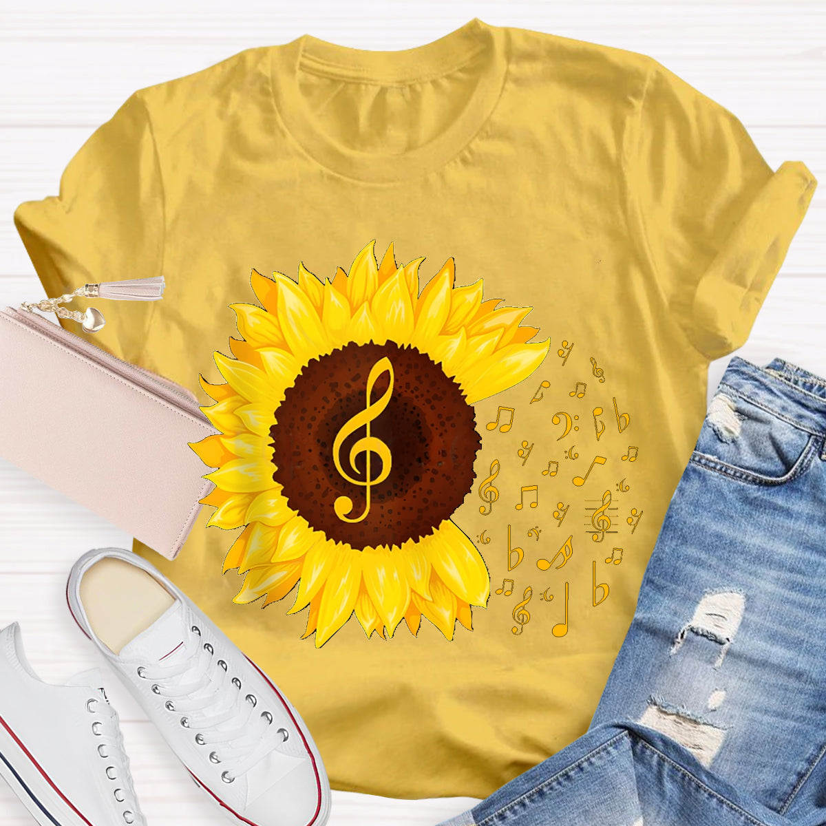 Music Gives Sunflowers The Rhythm Of Their Soul T-shirt