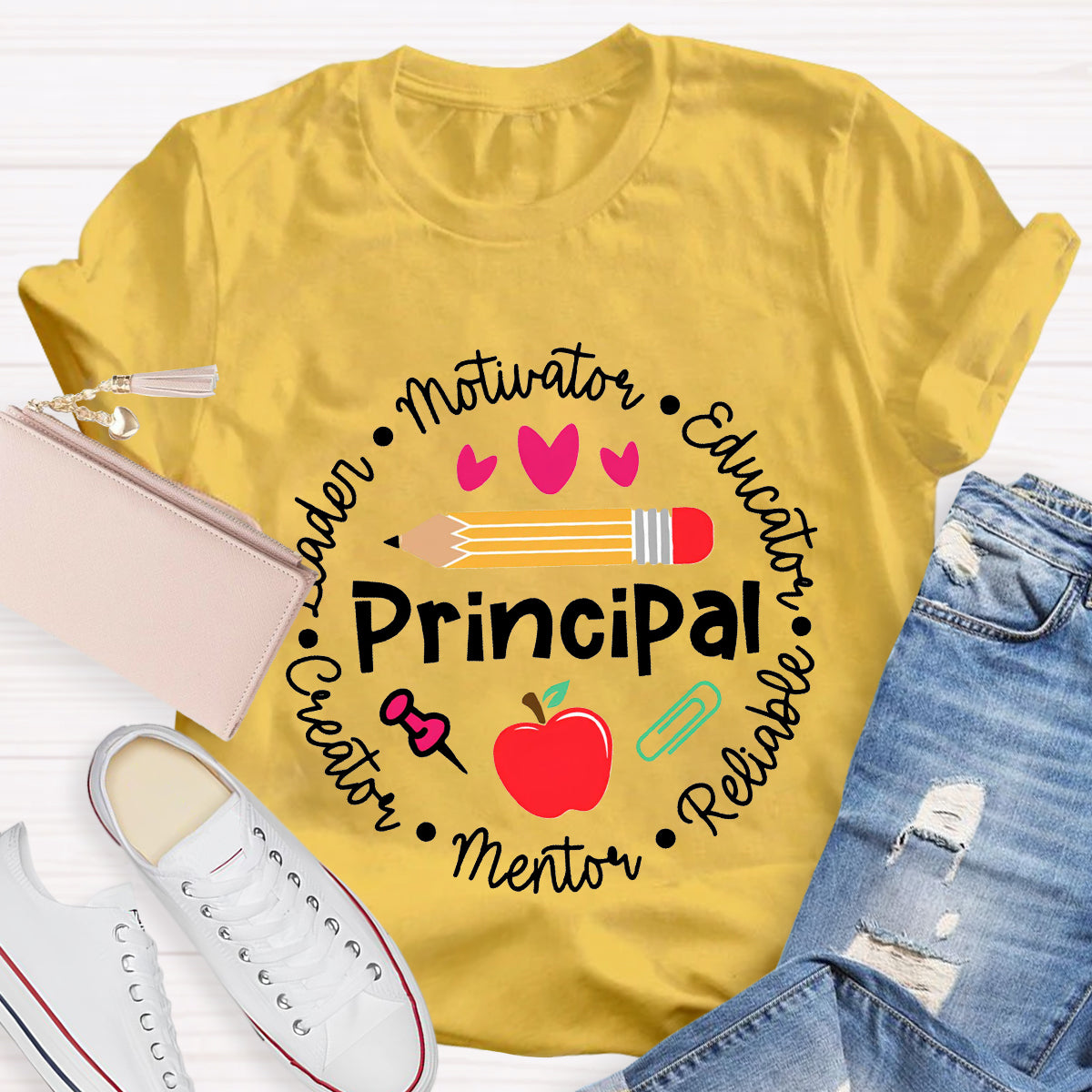 Principal Leader Motivator Educator Teacher T-Shirt