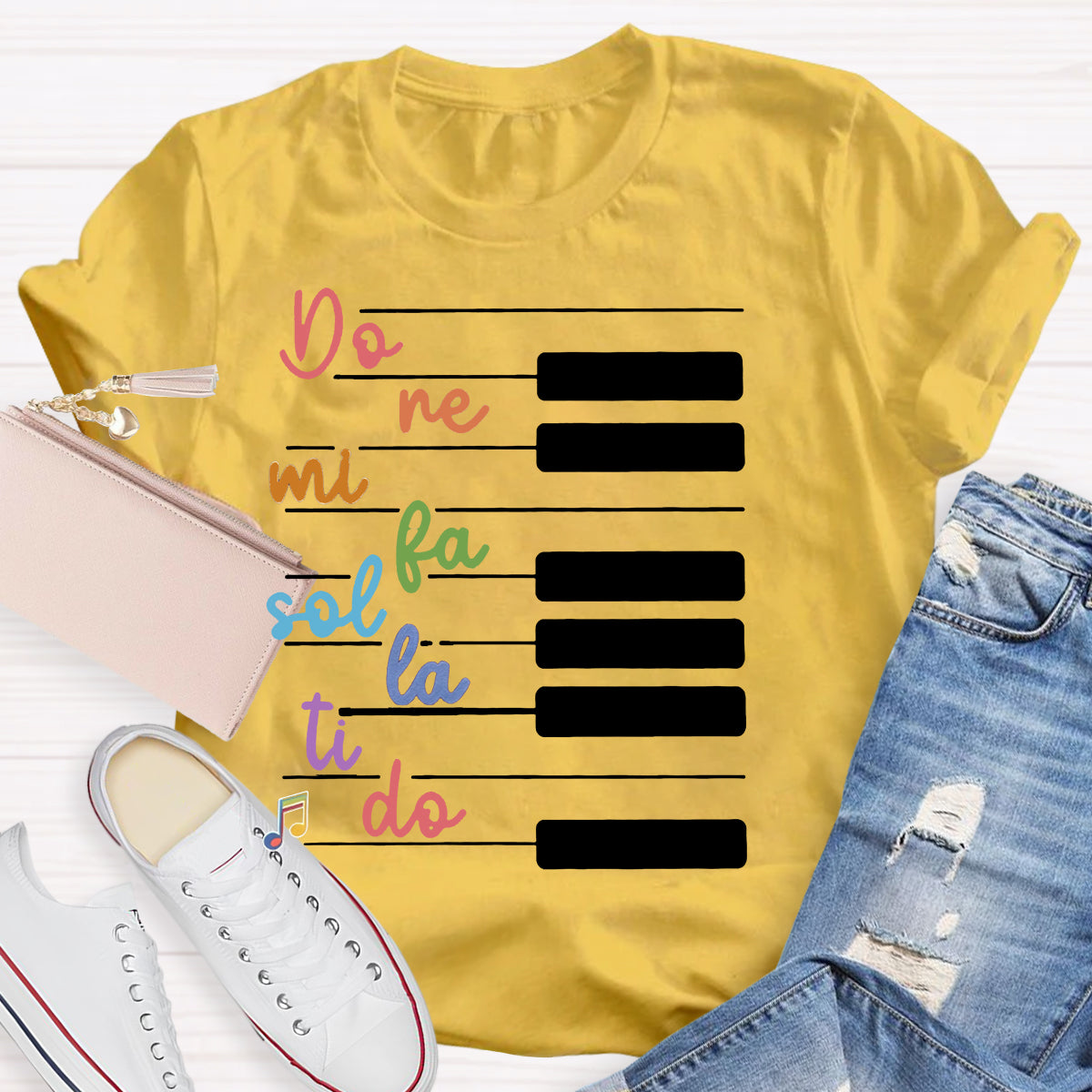 Do Re Mi Piano Keys Music Teacher T-Shirt
