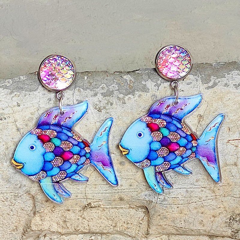 Marine Animal Teacher Student Acrylic Earrings