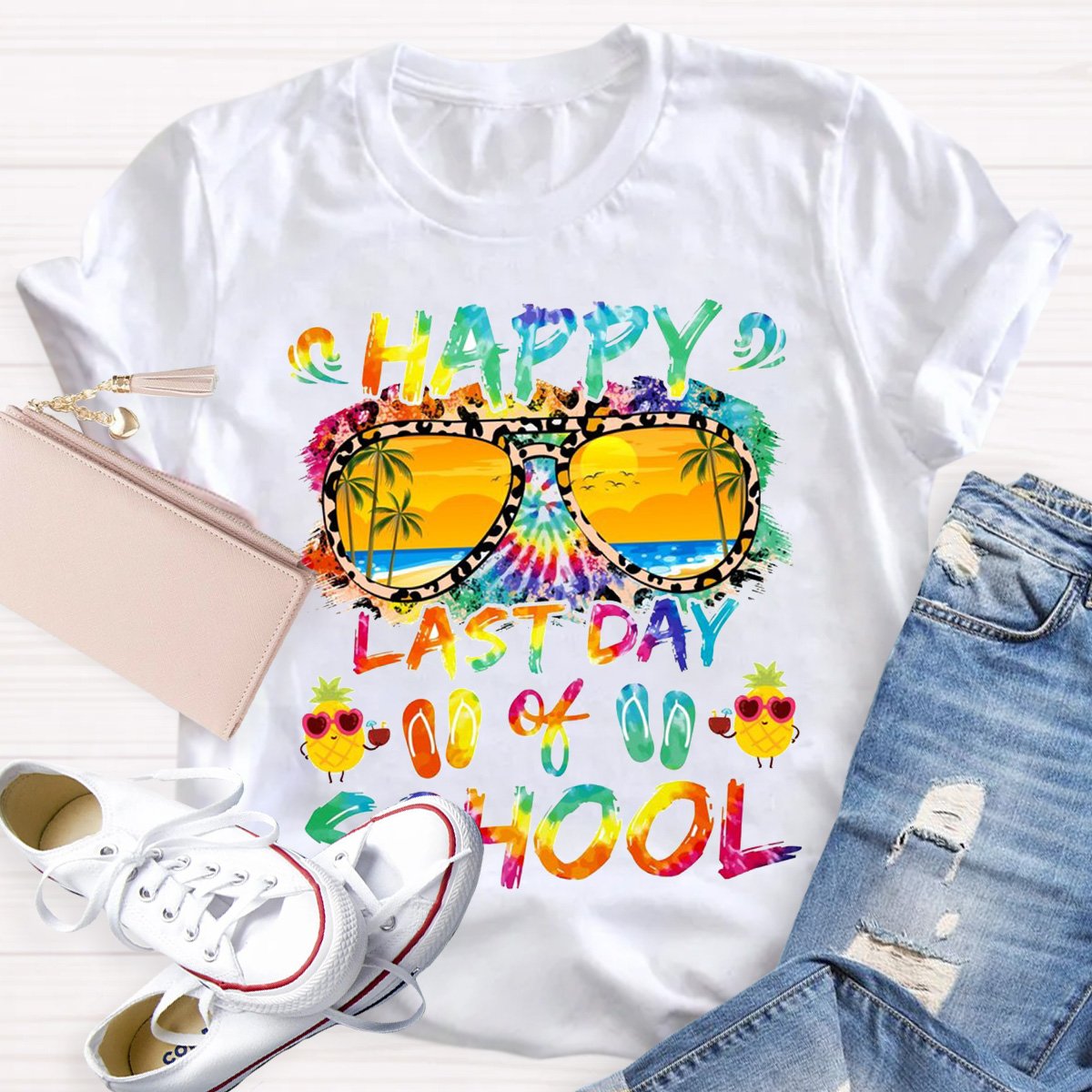 Happy Last Day Of School Teacher Graphic Shirt